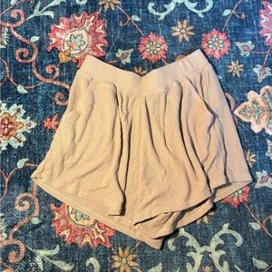 ROLLER RABBIT Women's Tan Ribbed Shorts